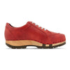 abby, clog sneakers damen mit biegsamer nachhaltiger holzsohle, farbe: rosso (rot), holzclogs woody, woody schuhe, woody shoes, handgemachte holzschuhe aus österreich, kärnten