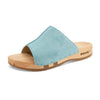 anja-farbe: baby blue (hellblau)_clogs pantoletten damen mit biegsamer nachhaltiger weidenholzsohle, holzclogs woody, woody schuhe, woody shoes, handgemachte holzschuhe aus österreich, kärnten