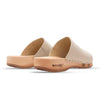 anja-farbe: creme_clogs pantoletten damen mit biegsamer nachhaltiger weidenholzsohle, holzclogs woody, woody schuhe, woody shoes, handgemachte holzschuhe aus österreich, kärnten