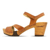 carmen, farbe: safor (brau)_clogs sandalen damen mit biegsamer nachhaltiger weidenholzsohle und knöchelriemchen, holzclogs woody, woody schuhe, woody shoes, handgemachte holzschuhe aus österreich, kärnten