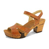 carmen, farbe: safor (brau)_clogs sandalen damen mit biegsamer nachhaltiger weidenholzsohle und knöchelriemchen, holzclogs woody, woody schuhe, woody shoes, handgemachte holzschuhe aus österreich, kärnten