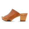 elly, farbe: safor (braun)_clogs pantolette damen mit absatz mit biegsamer nachhaltiger weidenholzsohle, holzclogs woody, woody schuhe, woody shoes, handgemachte holzschuhe aus österreich, kärnten