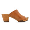 elly, farbe: safor (braun)_clogs pantolette damen mit absatz mit biegsamer nachhaltiger weidenholzsohle, holzclogs woody, woody schuhe, woody shoes, handgemachte holzschuhe aus österreich, kärnten