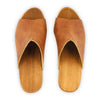 elly, farbe: safor (braun)_clogs pantolette damen mit absatz mit biegsamer nachhaltiger weidenholzsohle, holzclogs woody, woody schuhe, woody shoes, handgemachte holzschuhe aus österreich, kärnten