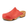 emma, farbe: rosso (rot)_clogs damen mit biegsamer nachhaltiger weidenholzsohle, holzclogs woody, woody schuhe, woody shoes, handgemachte holzschuhe aus österreich, kärnten