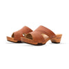 fiona-farbe: safor (braun), pantoletten clogs damen mit biegsamer nachhaltiger Holzsohle,holzclogs woody, woody schuhe, woody shoes, handgemachte holzschuhe aus österreich, kärnten