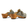 florentina-farbe: jeans (grau), clogs damen mit biegsamer nachhaltiger Holzsohle,holzclogs woody, woody schuhe, woody shoes, handgemachte holzschuhe aus österreich, kärnten