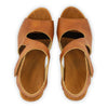 hannah, sandletten clogs damen mit biegsamer nachhaltiger holzsohle, holzclogs woody, woody schuhe, woody shoes, handgemachte holzschuhe aus österreich, kärnten, farbe: safor (braun)