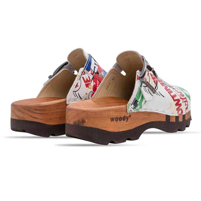 lukas, clogs herren mit biegsamer nachhaltiger holzsohle, der bestseller, farbe: showtime (multicolor-westwood), holzclogs woody, woody schuhe, woody shoes, handgemachte holzschuhe aus österreich, kärnten