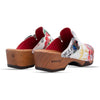 manu, clogs damen mit biegsamer nachhaltiger holzsohle, der bestseller, holzclogs woody, woody schuhe, woody shoes, handgemachte holzschuhe aus österreich, kärnten, farbe: showtime (multicolor)