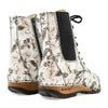 mara damen clog boots woody, farbe: roses blanco (weiss mit rosendruck schwarz)