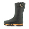 mario-herren clog stiefel woody-farbe: nero (schwarz), winterschuhe, wollfutter