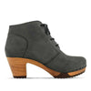 nora Stiefelette woddy Schuhe. Damen Stiefeletten kaufen, clog boots damen stiefel mit biegsamer nachhaltiger holzsohle. Damenclogs, Damen Clogs - Clogs Damen. Holzschuhe für Damen, Damen Clogs, Holzclogs, Damen Pantoletten mit Holzsohle. Holz Schuhe, Clog, Farbe: Grigio (grau)