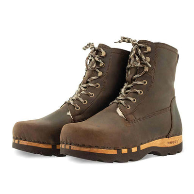 PASCAL-clog-boots-stiefel-herren-mit-biegsamer-nachhaltiger-holzsohle-farbe: caffe-braun-holzclogs-woody-schuhe-woody shoes-handgemachte-holzschuhe-aus-österreich-kärnten