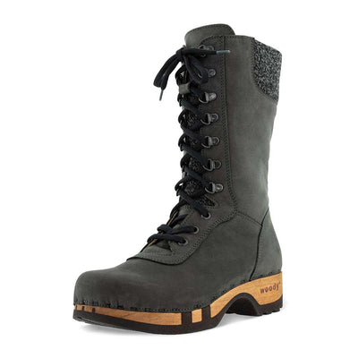 Ramona von woody Schuhe. Damen Stiefel mit hohem Schaft bestellen. Holzclog Stiefel. Holzstiefel. Stiefel für Damen handgemacht. Handgemachte Stiefel kaufen., farbe: grigioRamona von woody Schuhe. Damen Stiefel mit hohem Schaft bestellen. Holzclog Stiefel. Holzstiefel. Stiefel für Damen handgemacht. Handgemachte Stiefel kaufen., farbe: grigio (grau)