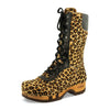 clogs damen ramona fell, farbe: leopard (print). stiefel, winterclog, winterclogs. damenstiefel clogs weiss. damen fellschuhe bestellen, fellclogs, weisse fellstiefel mit holzschuhe, holzclogs fell kaufen.