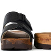 roman, pantoletten clogs herren mit biegsamer nachhaltiger holzsohle, farbe: schwarz, holzclogs woody, woody schuhe, woody shoes, handgemachte holzschuhe aus österreich, kärnten