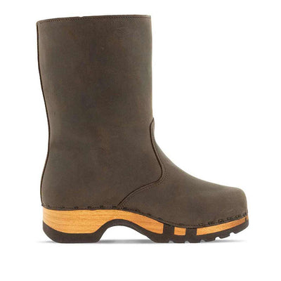 rose, farbe: caffe, clog schlupfstiefel damen mit biegsamer nachhaltiger holzsohle, holzclogs woody, woody schuhe, woody shoes, handgemachte holzschuhe aus österreich, kärnten