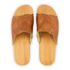 vanessa, pantoletten clogs damen mit biegsamer nachhaltiger holzsohle, der bestseller, farbe: safor (braun), holzclogs woody, woody schuhe, woody shoes, handgemachte holzschuhe aus österreich, kärnten