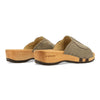 vanessa, pantoletten clogs damen mit biegsamer nachhaltiger holzsohle, der bestseller, farbe: sand-warm_grey, holzclogs woody, woody schuhe, woody shoes, handgemachte holzschuhe aus österreich, kärnten