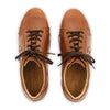 wayne, sneakers clogs herren mit biegsamer nachhaltiger holzsohle, holzclogs woody, woody schuhe, woody shoes, handgemachte holzschuhe aus österreich, kärnten, der bestseller, farbe: cognac (braun)