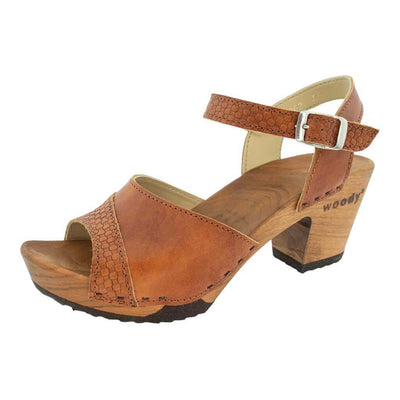 yara, sandaletten clogs damen mit biegsamer nachhaltiger holzsohle, der bestseller, farbe: safor (braun), holzclogs woody, woody schuhe, woody shoes, handgemachte holzschuhe aus österreich, kärnten